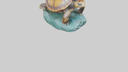 3D model Loggerhead Turtle statue model VR / AR / low-poly