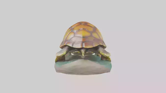 3D model Loggerhead Turtle statue model VR / AR / low-poly
