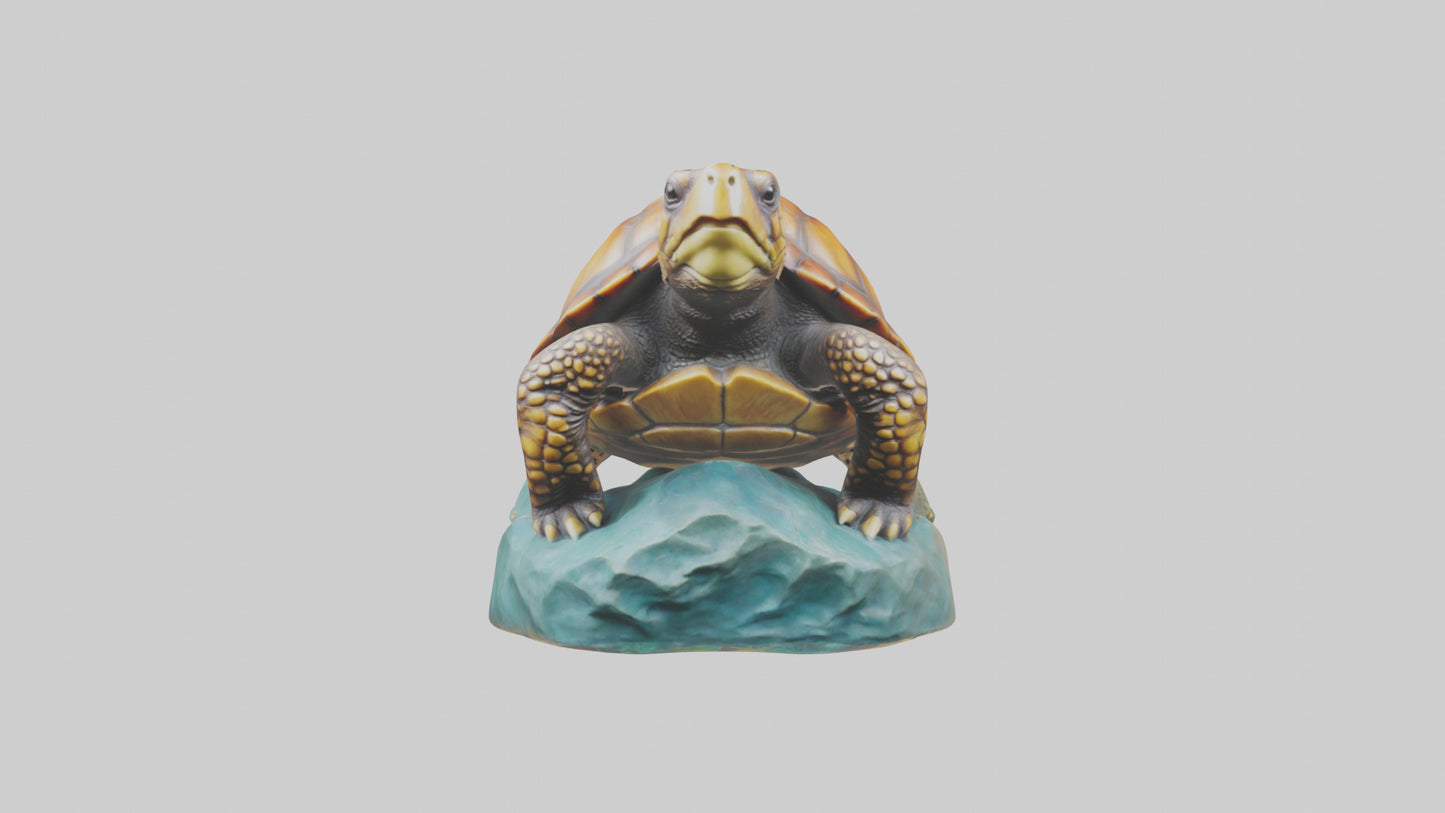 3D model Loggerhead Turtle statue model VR / AR / low-poly