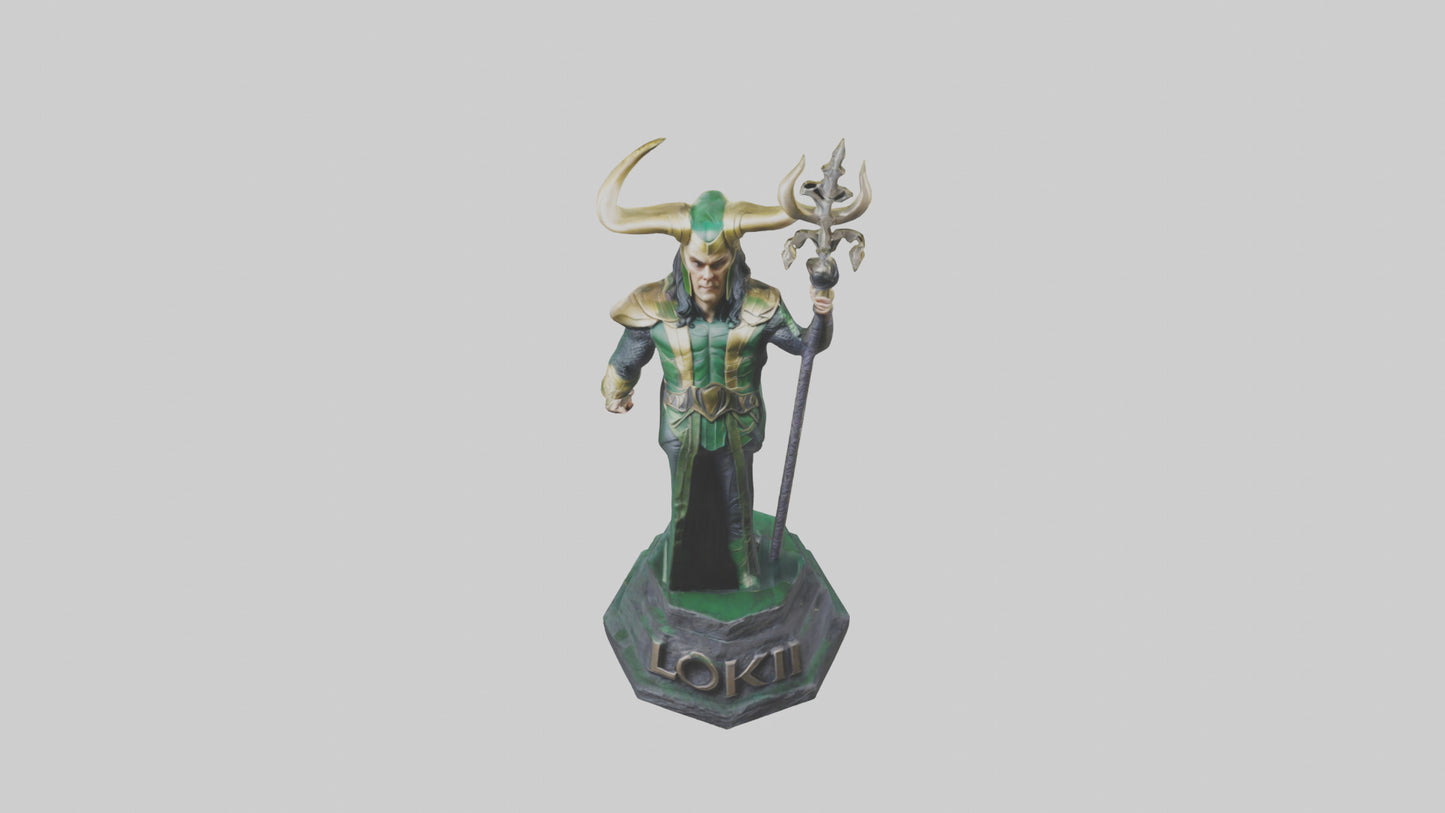 3D model Loki statue model VR / AR / low-poly