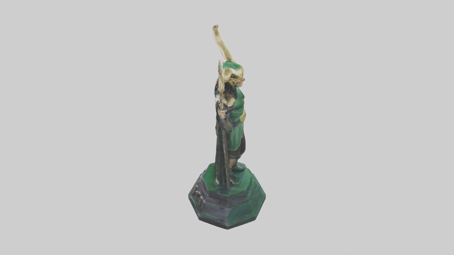 3D model Loki statue model VR / AR / low-poly