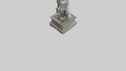 3D model Longmu statue model VR / AR / low-poly