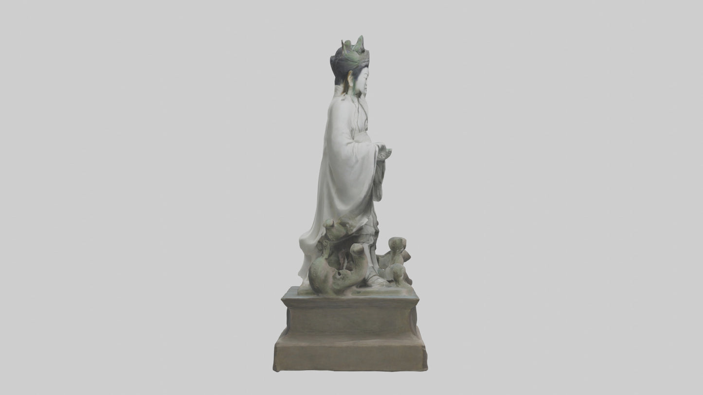 3D model Longmu statue model VR / AR / low-poly