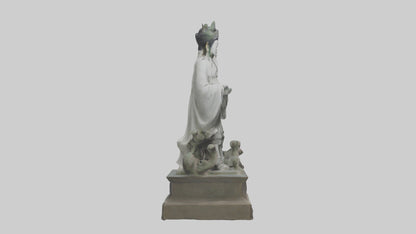 3D model Longmu statue model VR / AR / low-poly