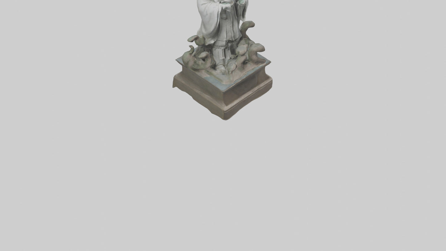 3D model Longmu statue model VR / AR / low-poly