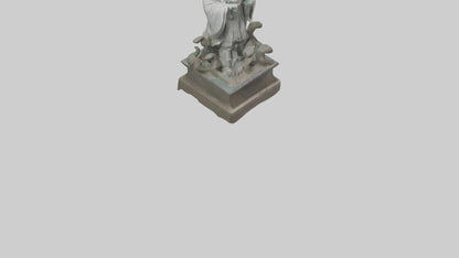3D model Longmu statue model VR / AR / low-poly