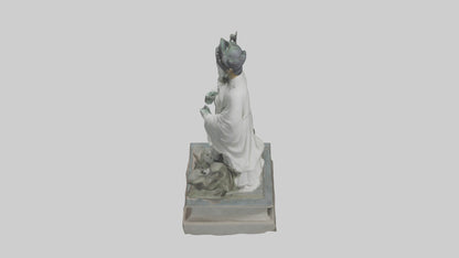 3D model Longmu statue model VR / AR / low-poly