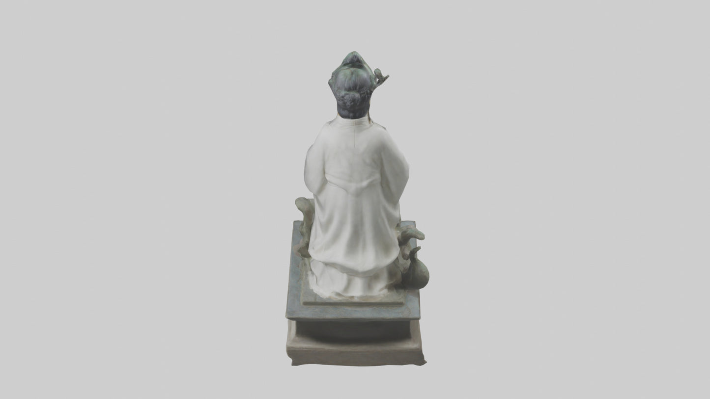 3D model Longmu statue model VR / AR / low-poly