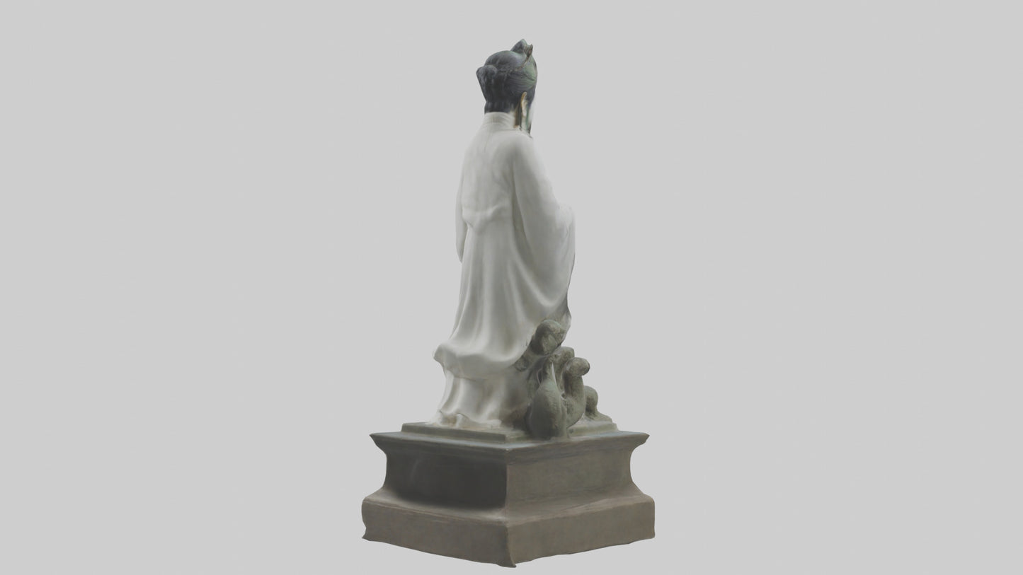 3D model Longmu statue model VR / AR / low-poly