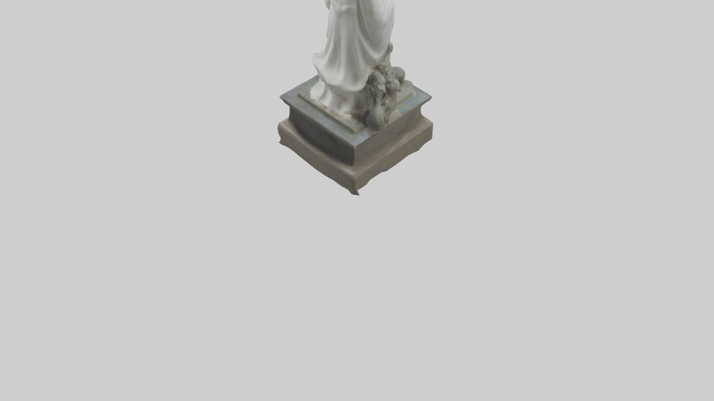 3D model Longmu statue model VR / AR / low-poly
