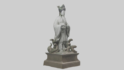 3D model Longmu statue model VR / AR / low-poly