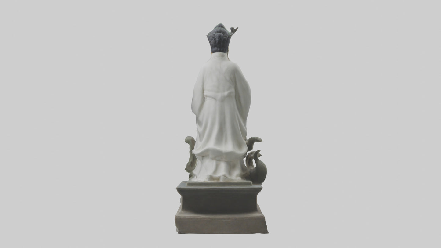 3D model Longmu statue model VR / AR / low-poly
