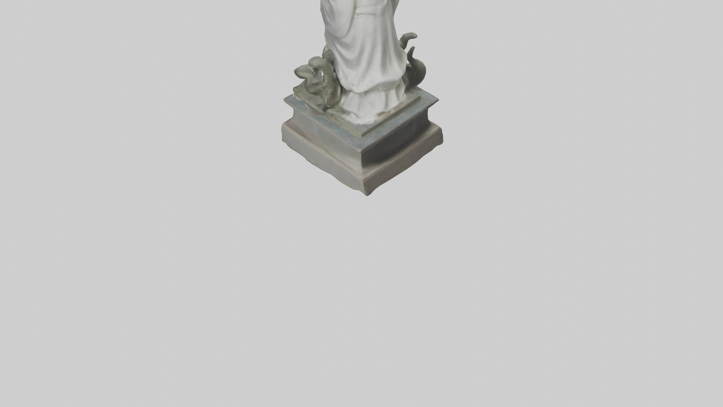 3D model Longmu statue model VR / AR / low-poly
