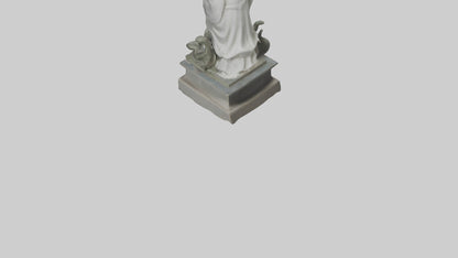 3D model Longmu statue model VR / AR / low-poly