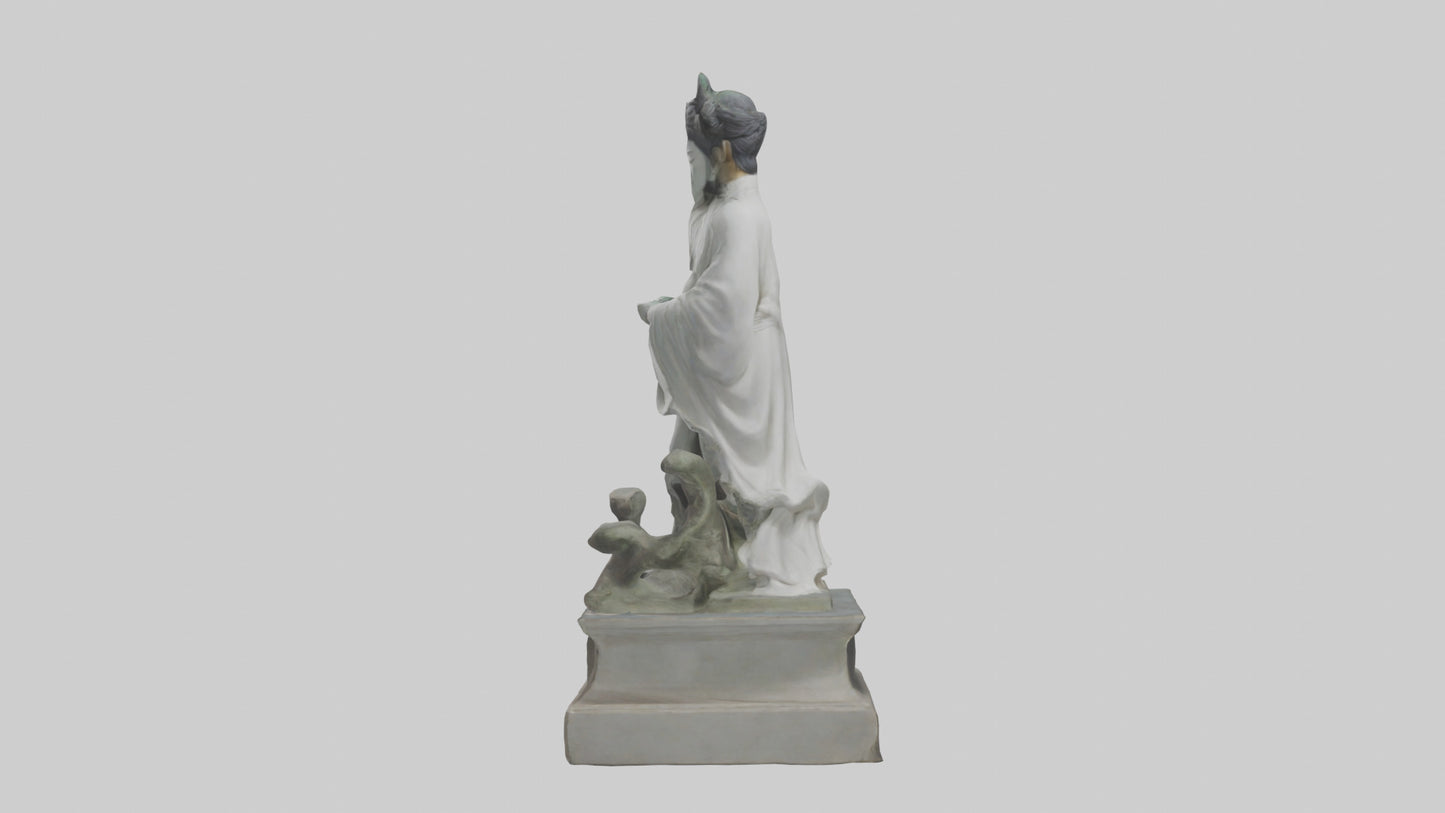 3D model Longmu statue model VR / AR / low-poly