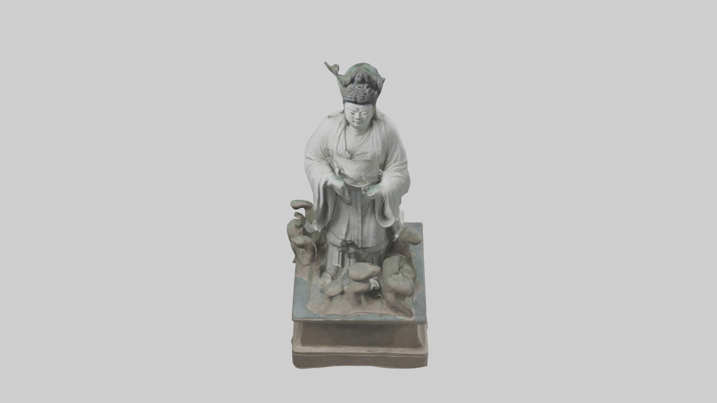 3D model Longmu statue model VR / AR / low-poly