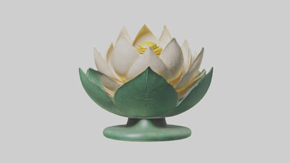 3D model Lotus Blossom Sculpture model VR / AR / low-poly