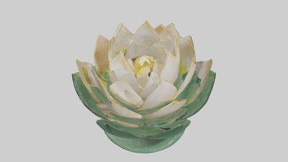 3D model Lotus Blossom Sculpture model VR / AR / low-poly