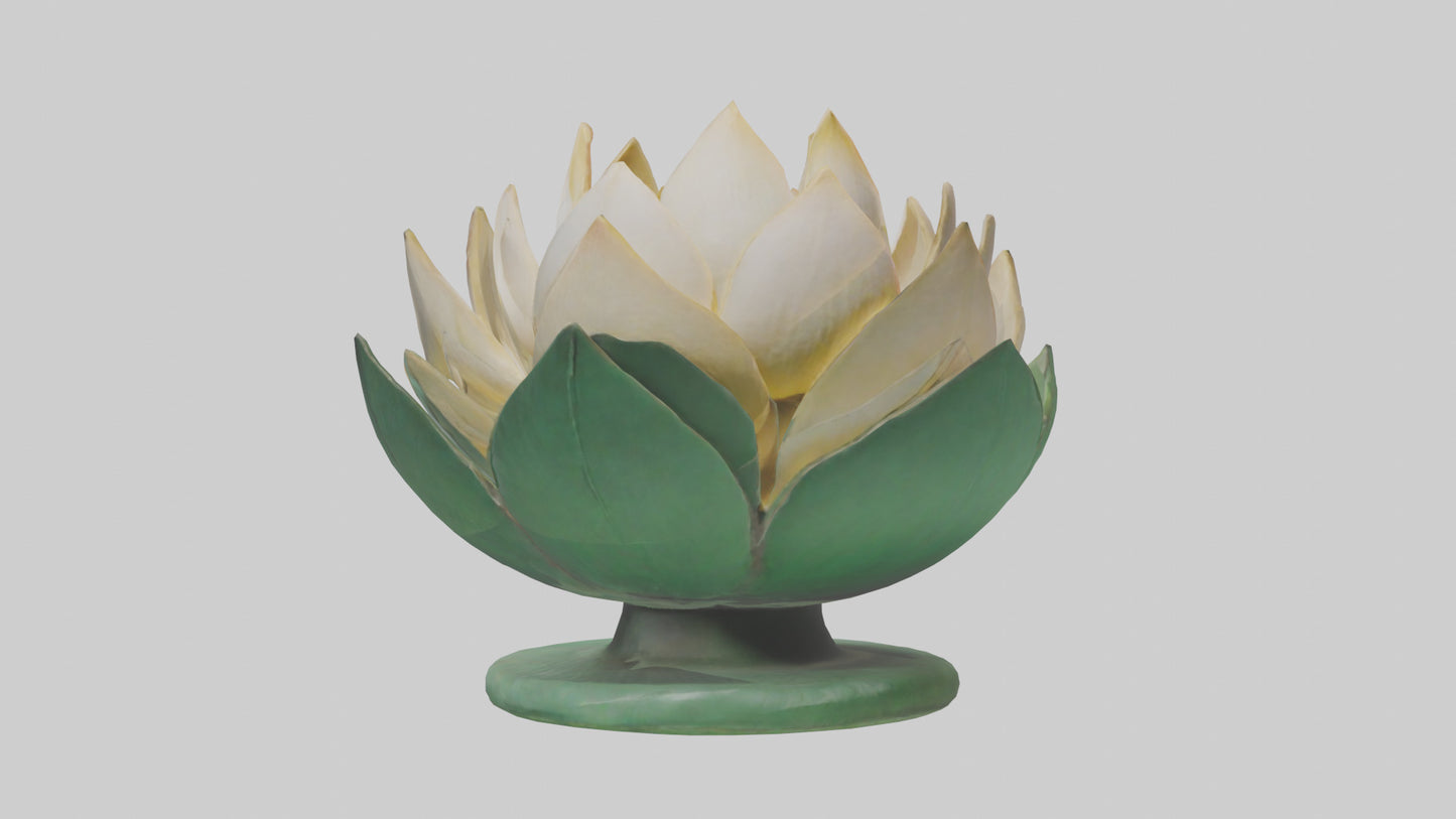3D model Lotus Blossom Sculpture model VR / AR / low-poly