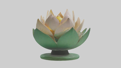3D model Lotus Blossom Sculpture model VR / AR / low-poly