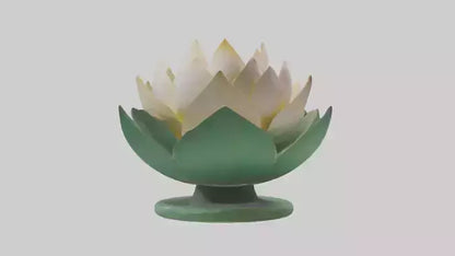 3D model Lotus Blossom Sculpture model VR / AR / low-poly