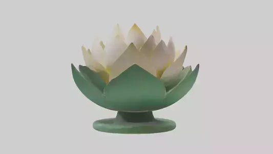 3D model Lotus Blossom Sculpture model VR / AR / low-poly