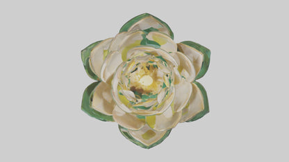 3D model Lotus Blossom Sculpture model VR / AR / low-poly