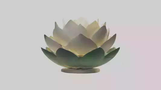 3D model Lotus Flower in Motion Sculpture model VR / AR / low-poly