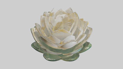 3D model Lotus Flower in Motion Sculpture model VR / AR / low-poly