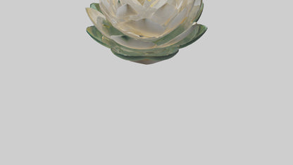 3D model Lotus Flower in Motion Sculpture model VR / AR / low-poly