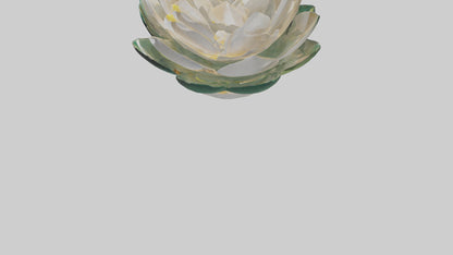 3D model Lotus Flower in Motion Sculpture model VR / AR / low-poly