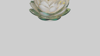 3D model Lotus Flower in Motion Sculpture model VR / AR / low-poly