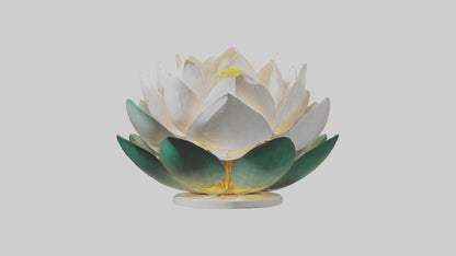 3D model Lotus Flower in Motion Sculpture model VR / AR / low-poly