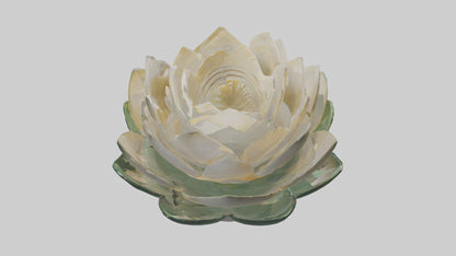 3D model Lotus Flower in Motion Sculpture model VR / AR / low-poly