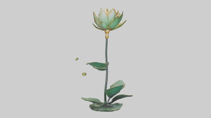 3D model Lotus Stem Sculpture model VR / AR / low-poly