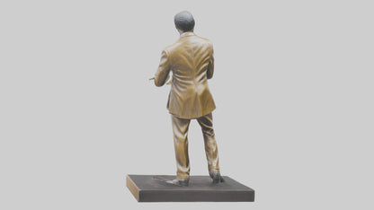 Louis Armstrong statue model VR / AR / low-poly