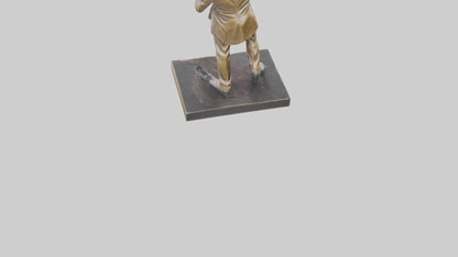 Louis Armstrong statue model VR / AR / low-poly