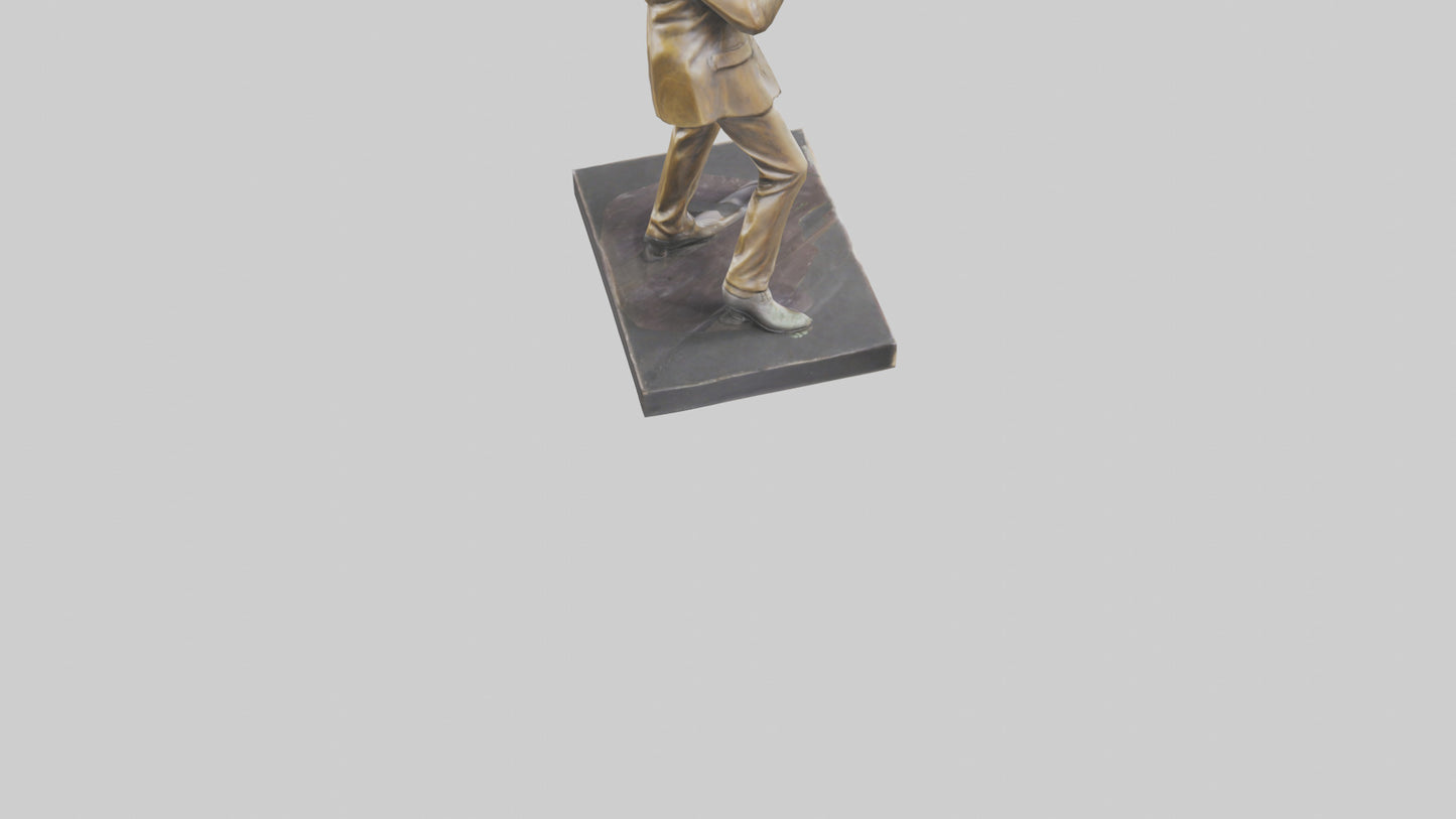 Louis Armstrong statue model VR / AR / low-poly