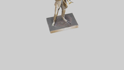 Louis Armstrong statue model VR / AR / low-poly