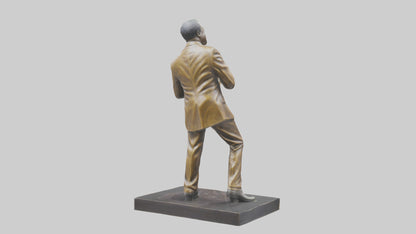 Louis Armstrong statue model VR / AR / low-poly