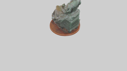 3D model Louisa May Alcott statue model VR / AR / low-poly