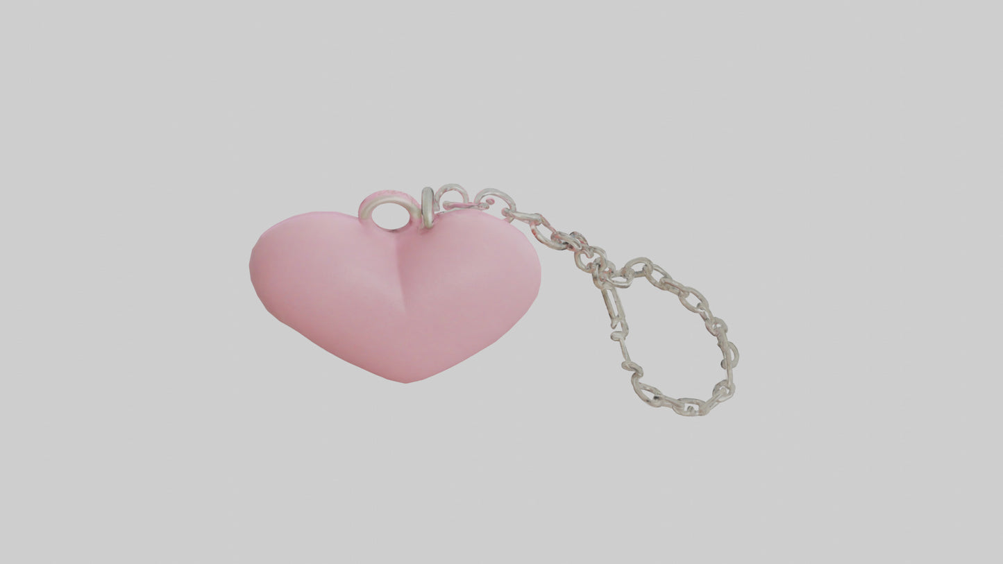 3D model Love heart keychain model VR / AR / low-poly