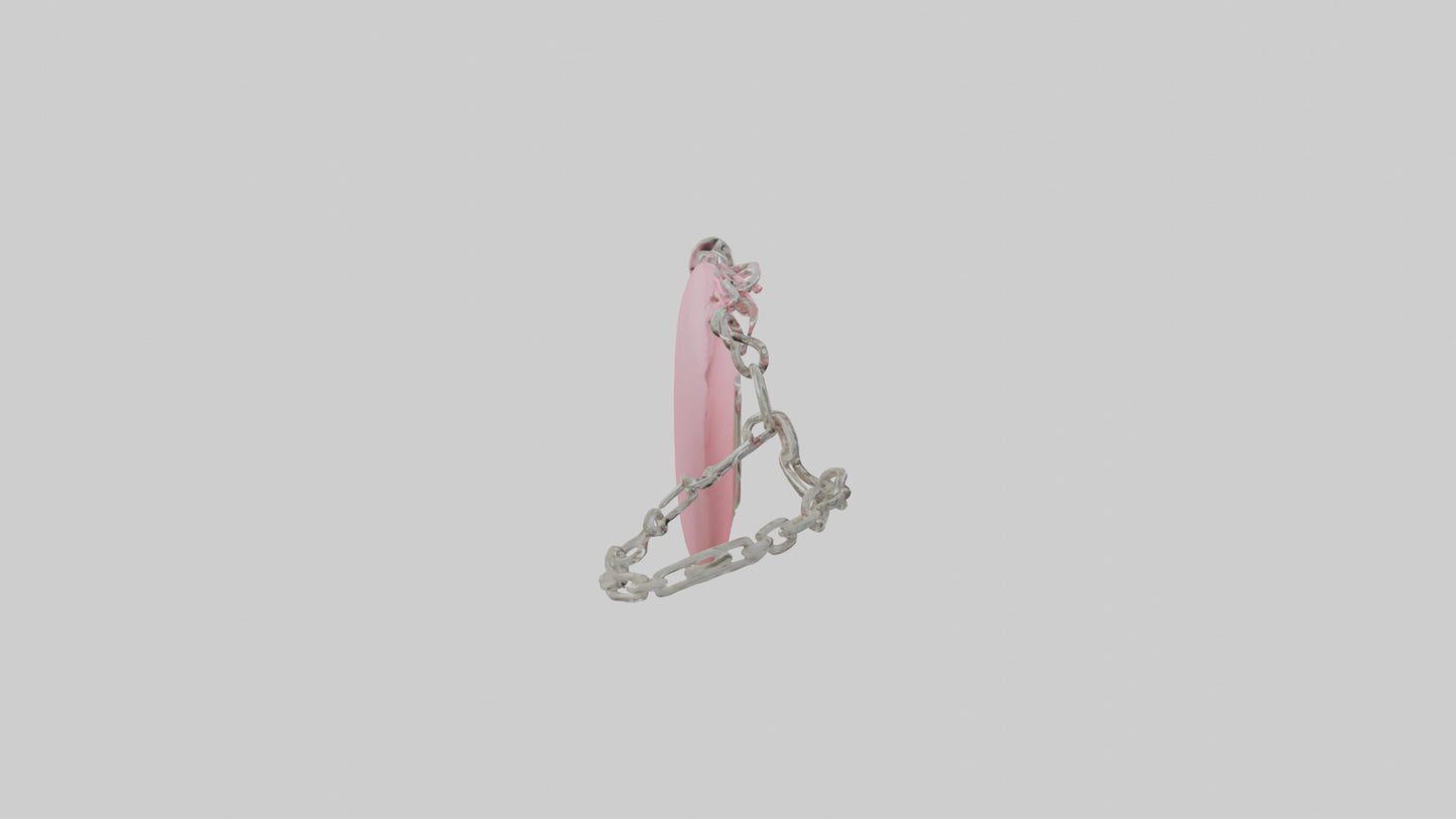 3D model Love heart keychain model VR / AR / low-poly