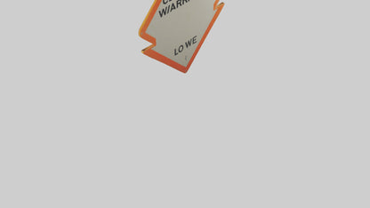 3D model Low Clearance Warning Sign model VR / AR / low-poly