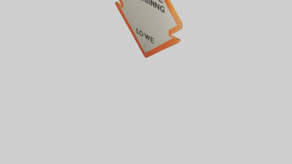 3D model Low Clearance Warning Sign model VR / AR / low-poly