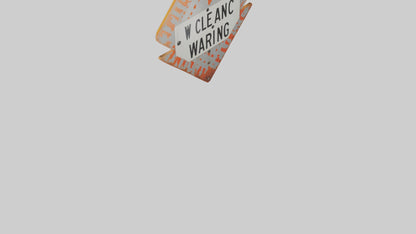 3D model Low Clearance Warning Sign model VR / AR / low-poly