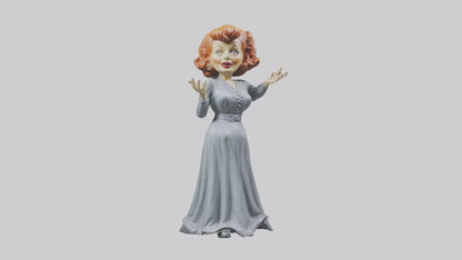 Lucille Ball statue model VR / AR / low-poly