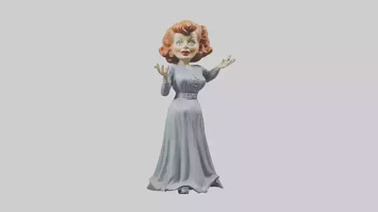 Lucille Ball statue model VR / AR / low-poly