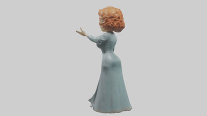 Lucille Ball statue model VR / AR / low-poly