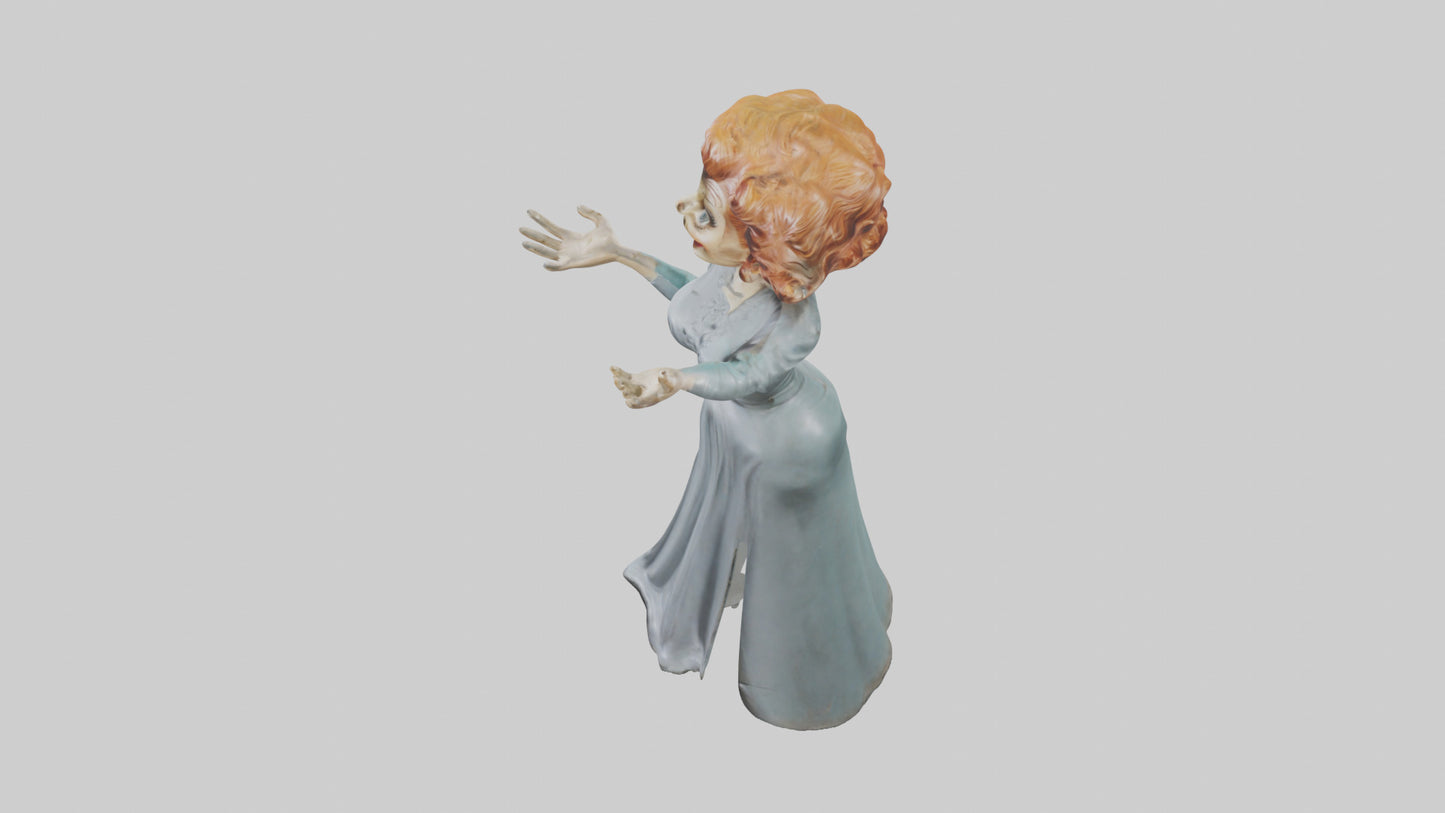 Lucille Ball statue model VR / AR / low-poly